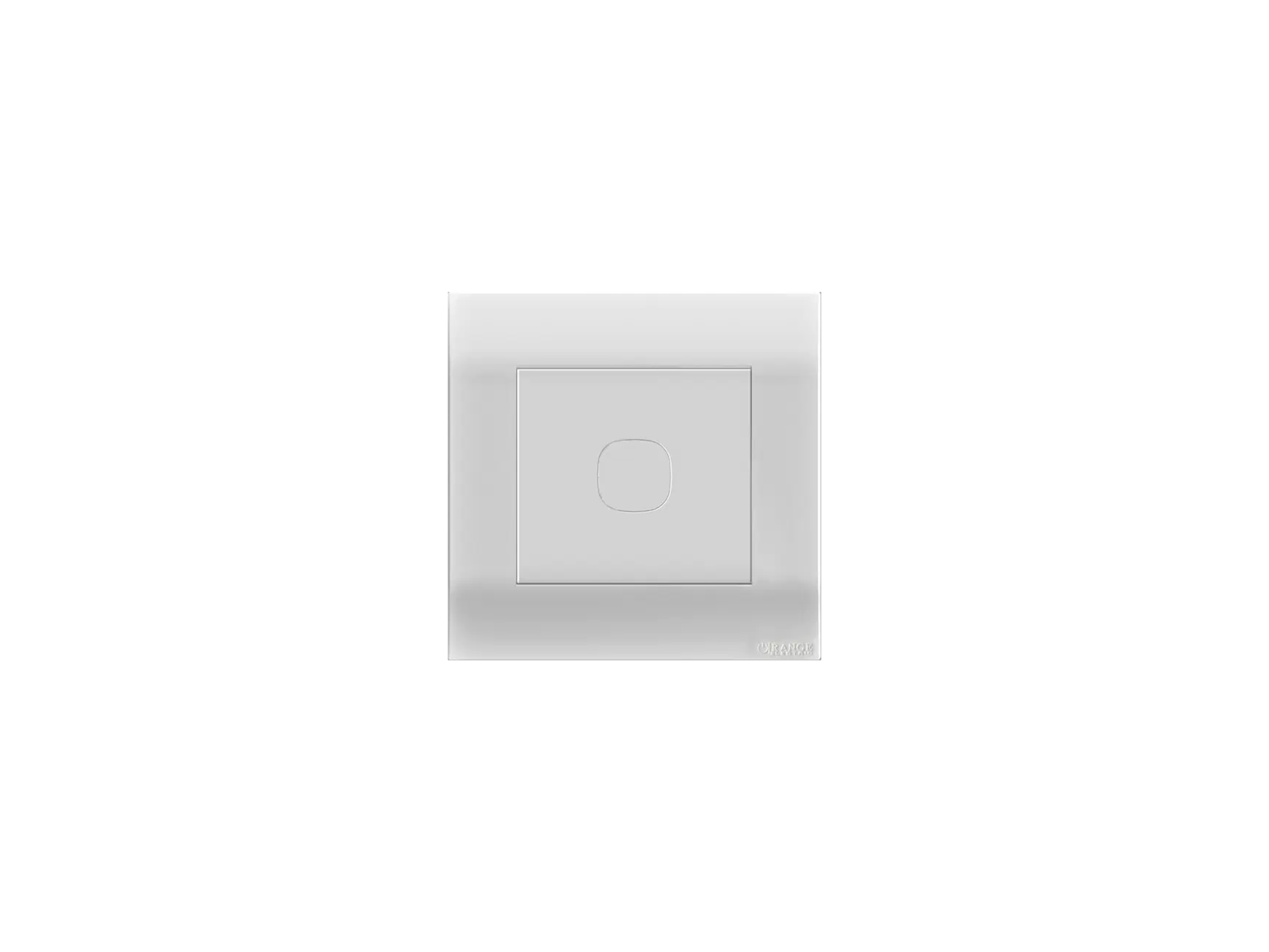 AKOYA BLANK PLATE W/ REMOVABLE PLUG WHITE